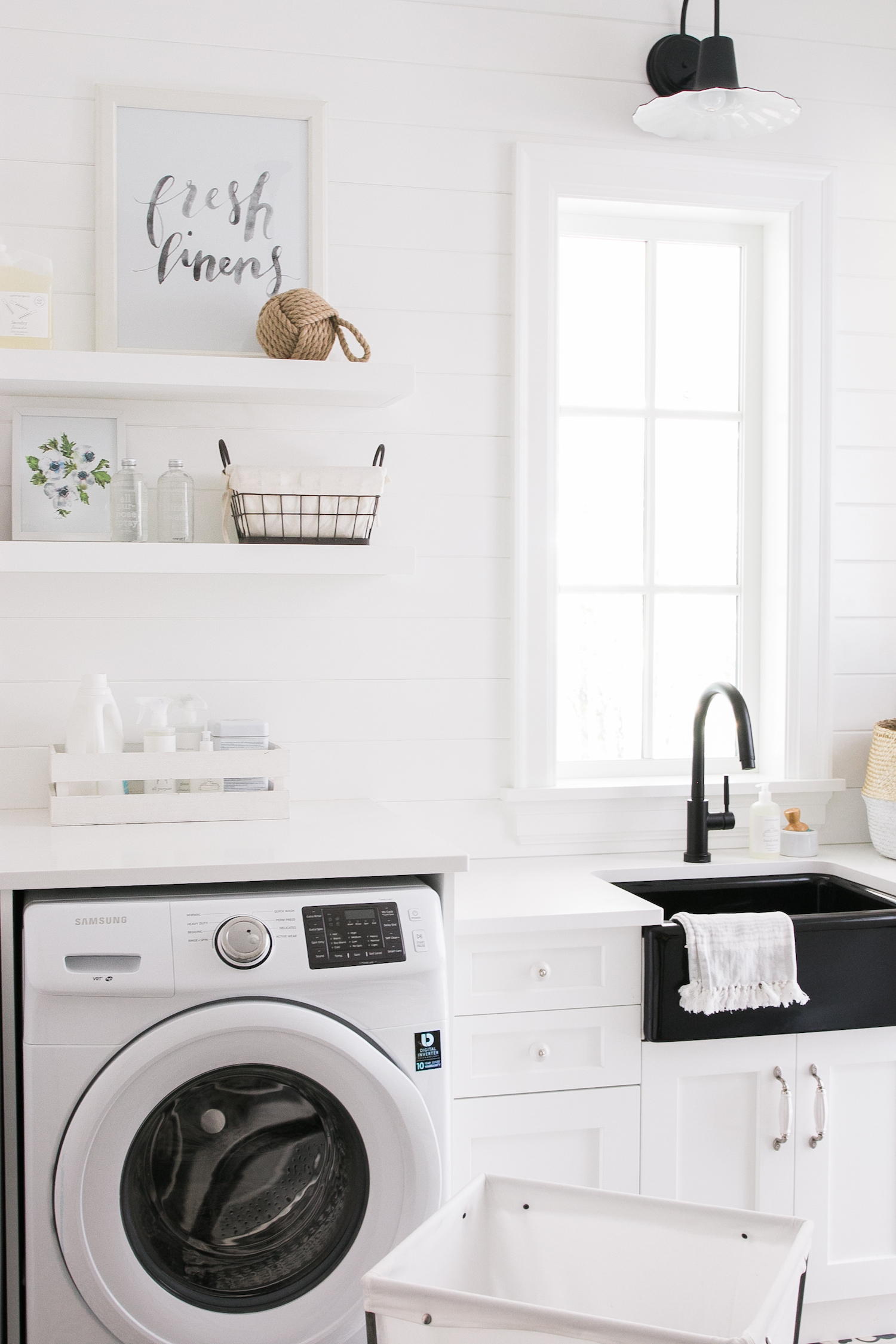 Farmhouse sink laundry room. see all photos to laundry room tub ...