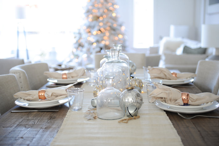 Christmas table scape