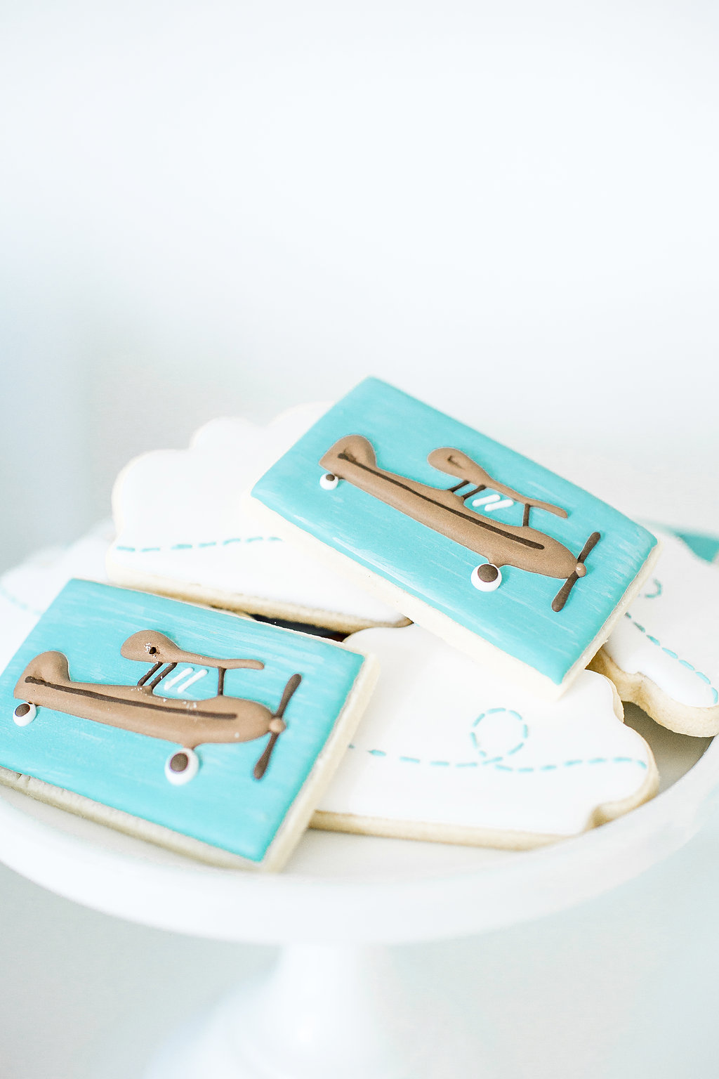 Boy airplane birthday sugar cookies monika hibbs 