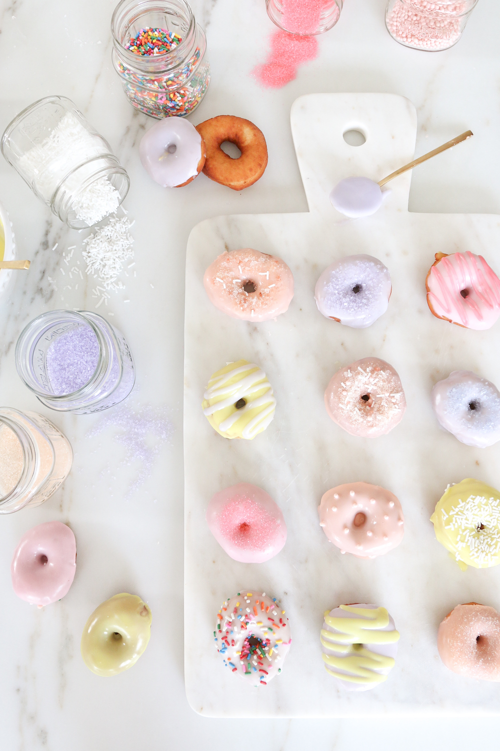 Mini Donut Sprinkles DIY How to Make Donuts Donut Recipe Monika Hibbs