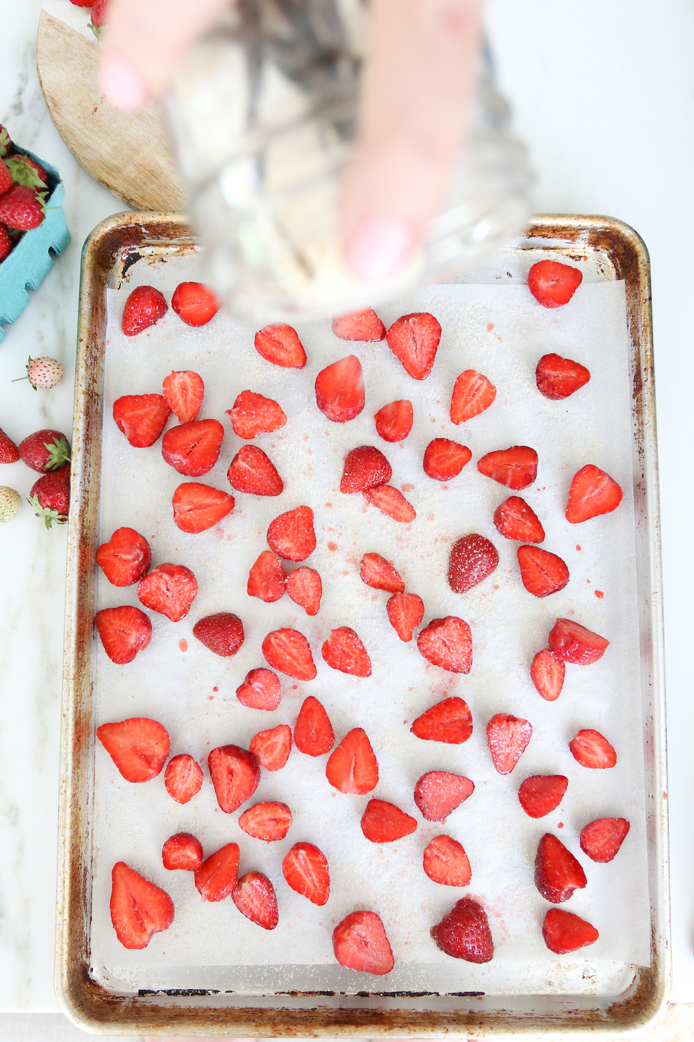 Roasted Strawberries Sugar Vanilla Recipe DIY Monika Hibbs