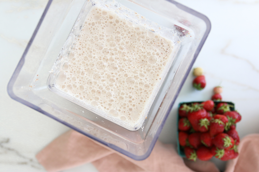 Roasted Strawberry Almond Milk Recipe DIY Monika Hibbs