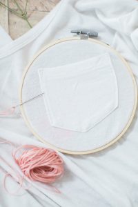 how to set your t-shirt in a embroidery hoop