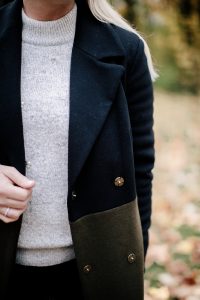 Fall Sequin Marks & Spencer Sweater and coat