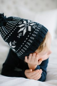 Toddler boy with toque
