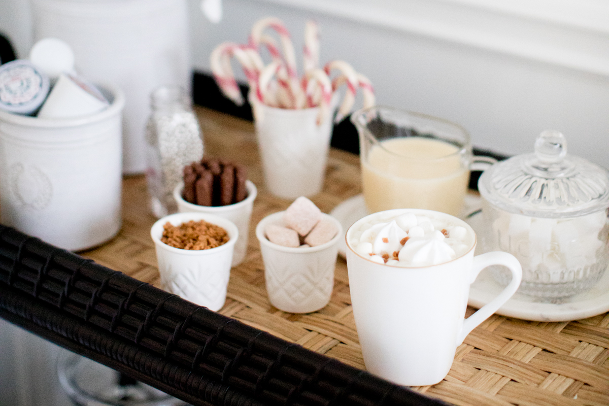 Holiday Drink Stations - The Honeycomb Home