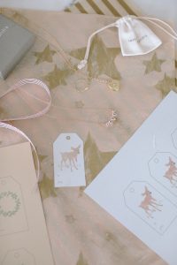 necklace, deer tag printable