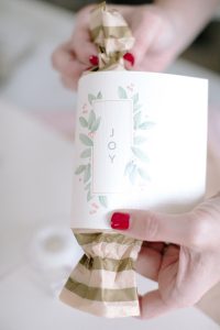 wrapping cracker printable on christmas cracker