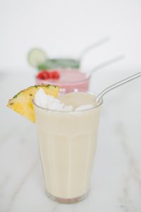 tropical smoothie in glass