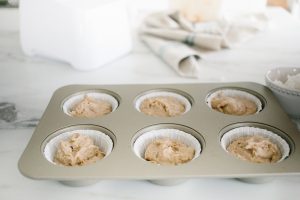 muffins in lined tin