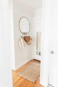 entry way with neutral bags