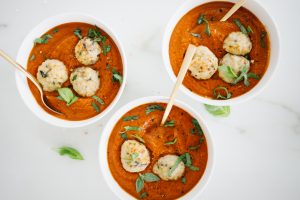Turkey meatballs in tomato soup