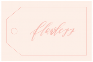 Printable tag for flowers