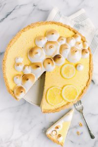 Over head lemon meringue tart