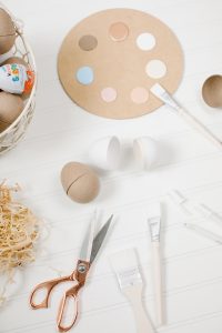 supplies for DIY paper easter eggs