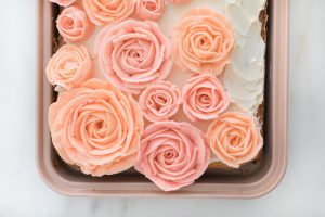 pink and blush butter cream roses