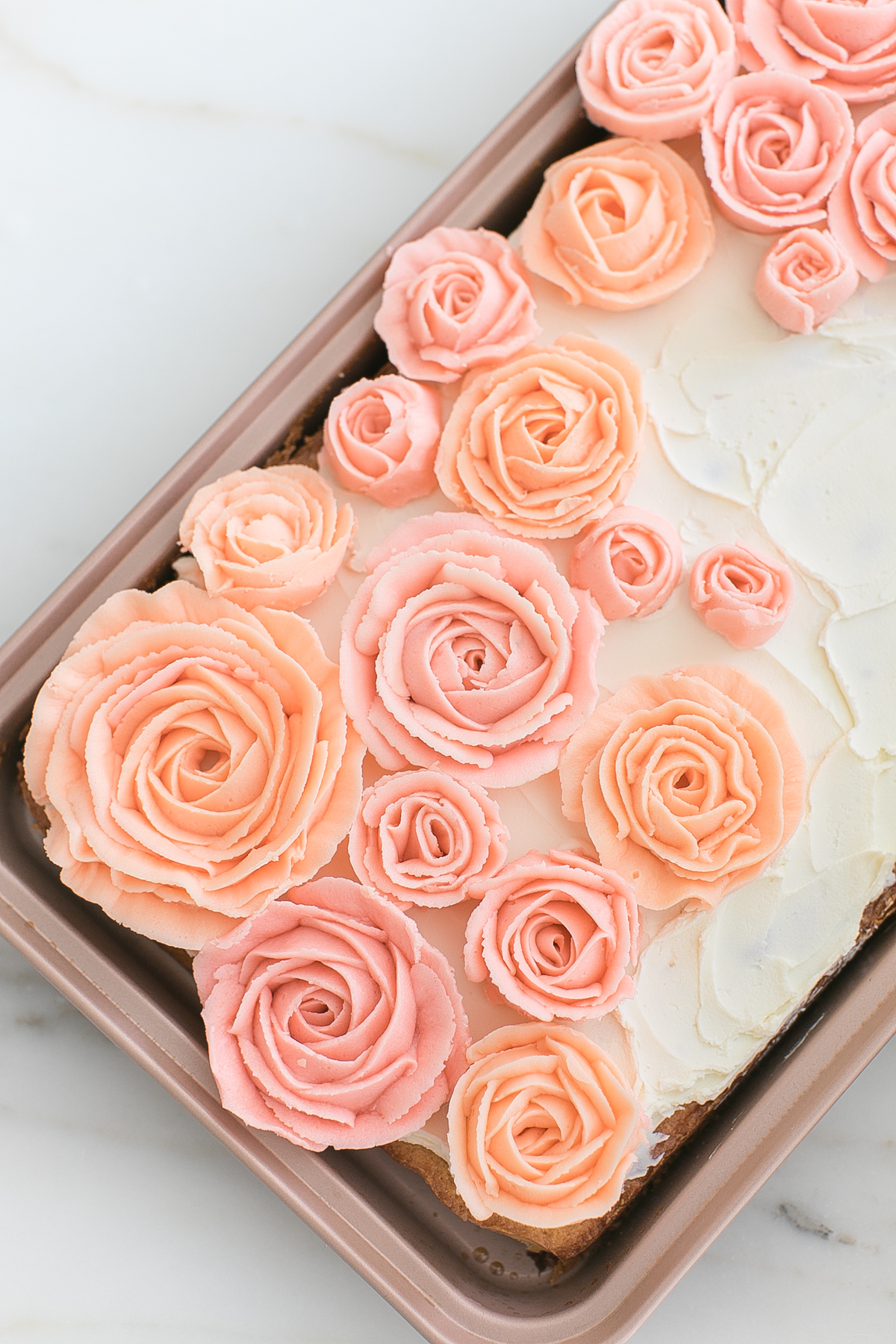 Mother's Day Floral Sheet Cake - Monika Hibbs