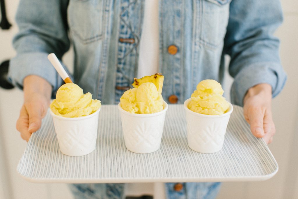 Fresh Pineapple Sorbet Monika Hibbs