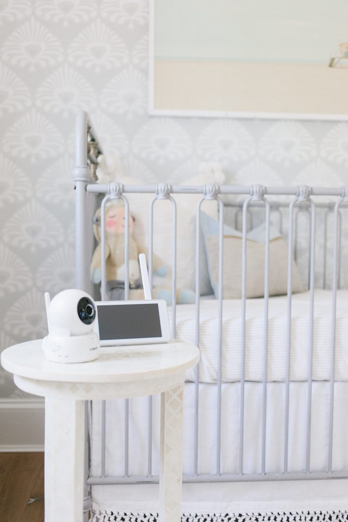 baby monitor in nursery