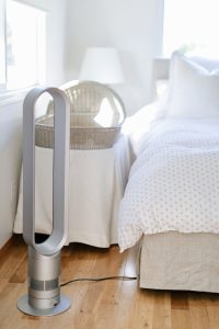 dyson fan in bedroom