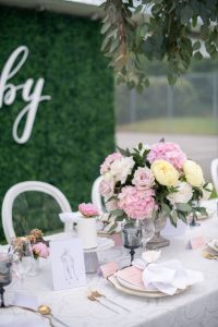 pastel florals for baby shower