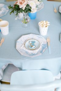 table set plates cute paper cookie
