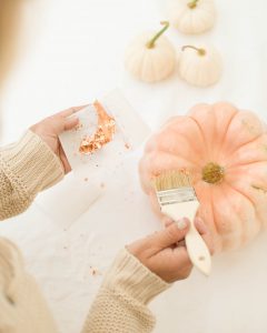 Metallic Foiled Pumpkins and Gourds