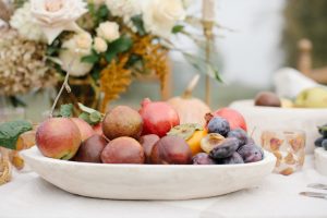 plate of fruit