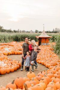 Monika Hibbs Family at the Pumpkin Patch