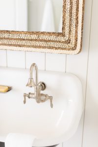Bathroom Faucet and Mirror Detail